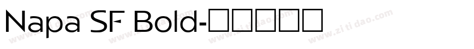 Napa SF Bold字体转换